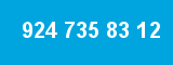 924 735 83 12 924 735 83 12